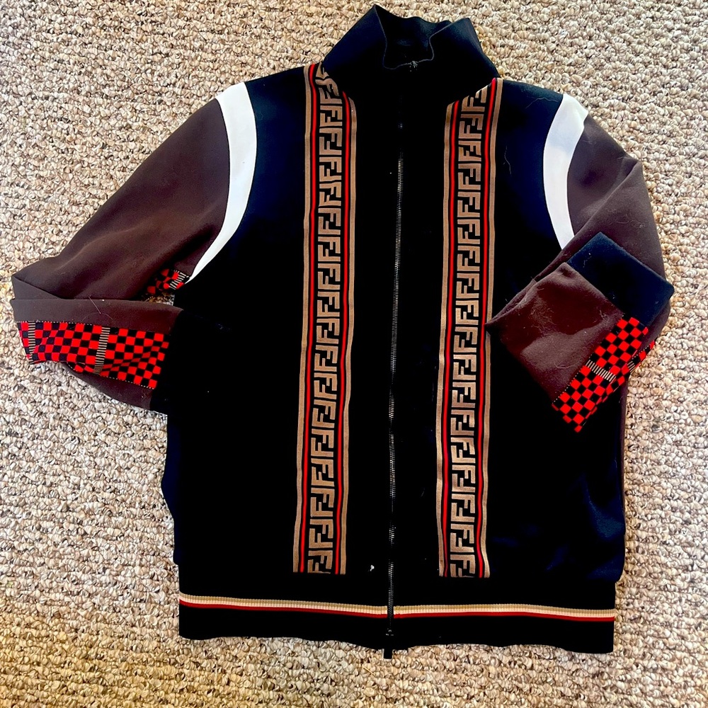 Fendi zip up sweater